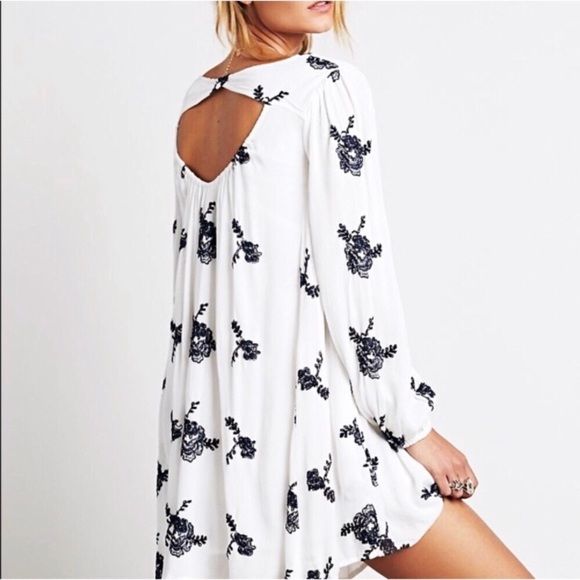 Free People White Floral Print Dress - Picture 2 of 6